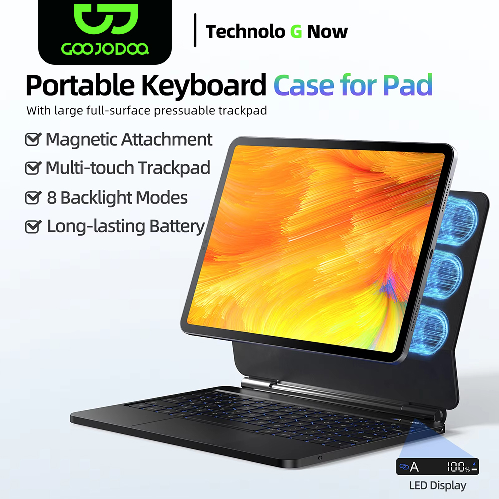 Tablet Accessories Choice Store - iPad Air 2025 için Sihirli Klavye