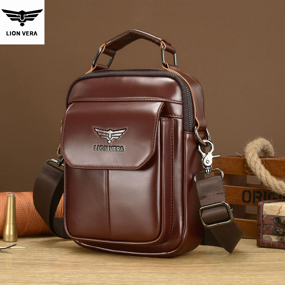 Tablet Accessories Bag - LION VERA erkek Hakiki Deri Omuz