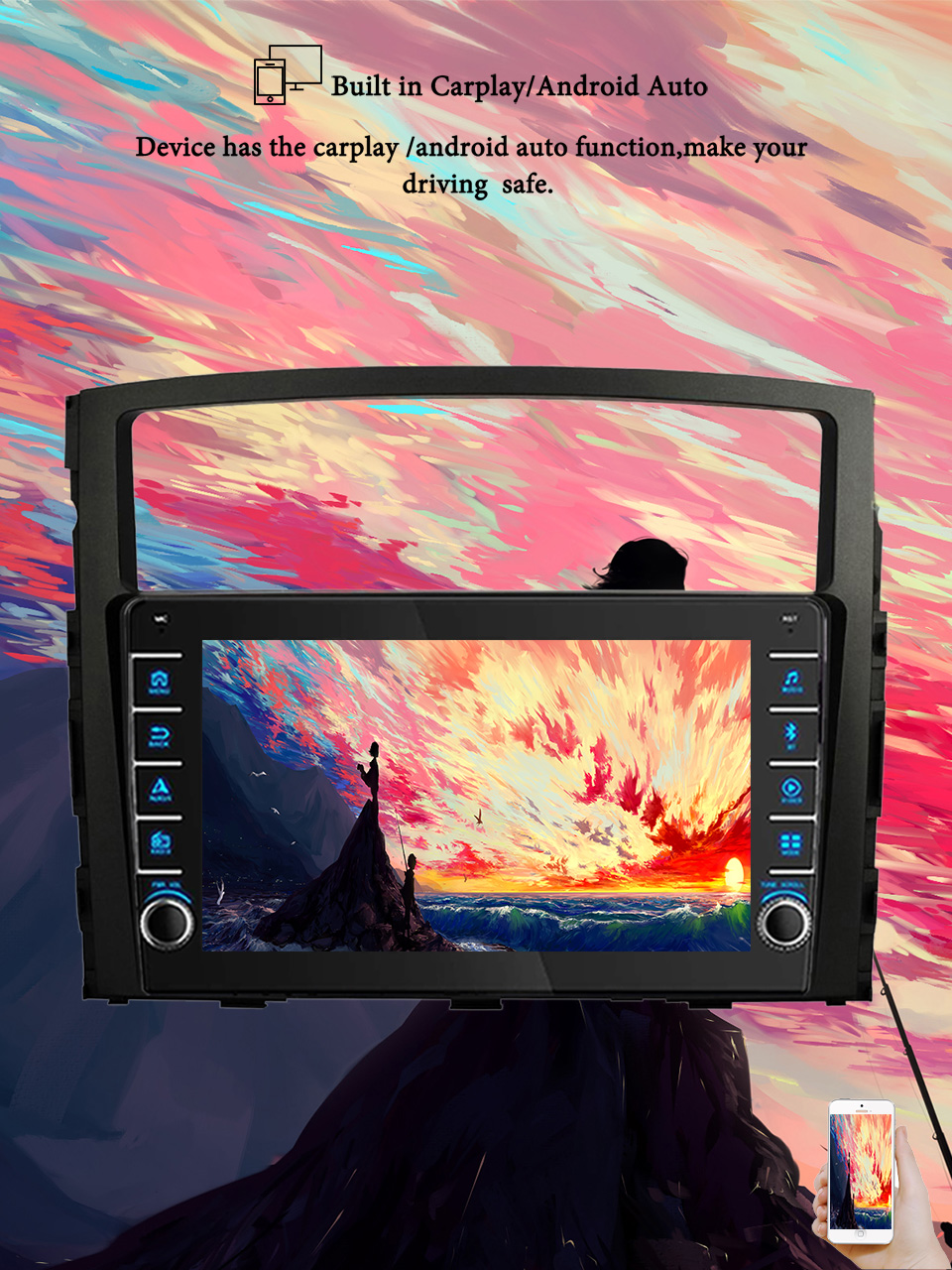 Tablet Danish Mobile & Accessories Photos - 8G+128G Android 14 Mitsubishi Pajero 2006