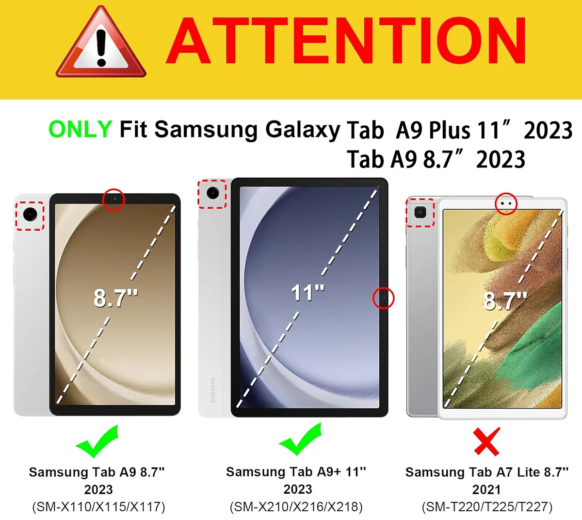 Samsung Galaxy 2023 Tab A9 SM- - Tablet A9 Accessories incelemesi ve fiyatı