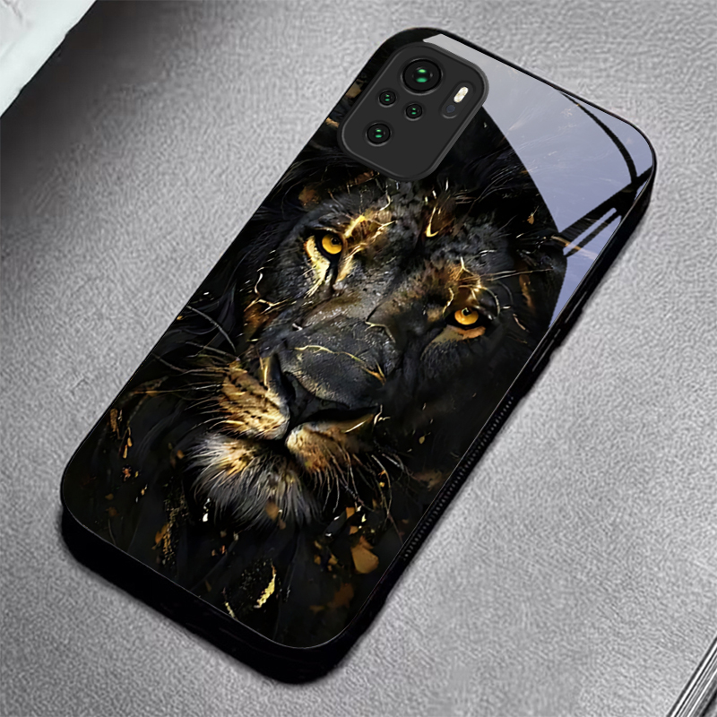 Altın Siyah Camlı Aslan Desenl - Xiaomi Redmi Note 13 incelemesi ve fiyatı
